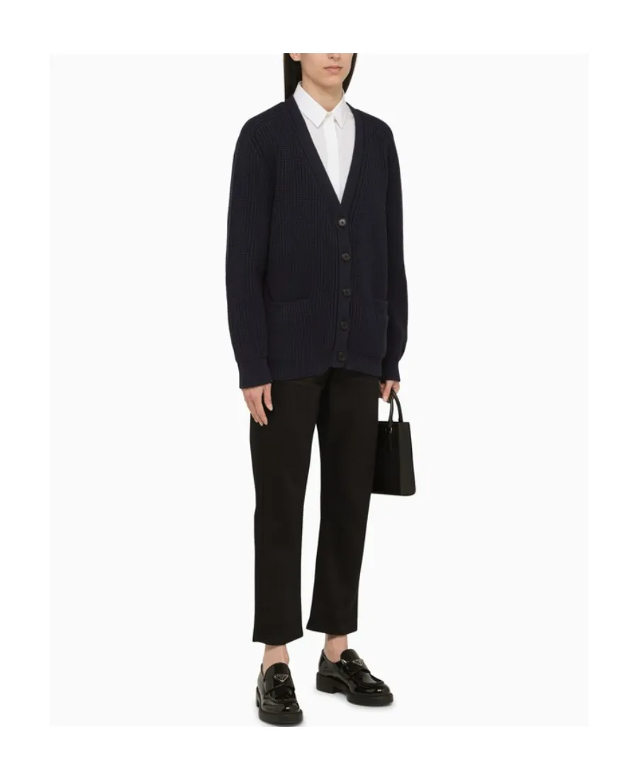 V-Neck Buttoned Cardigan