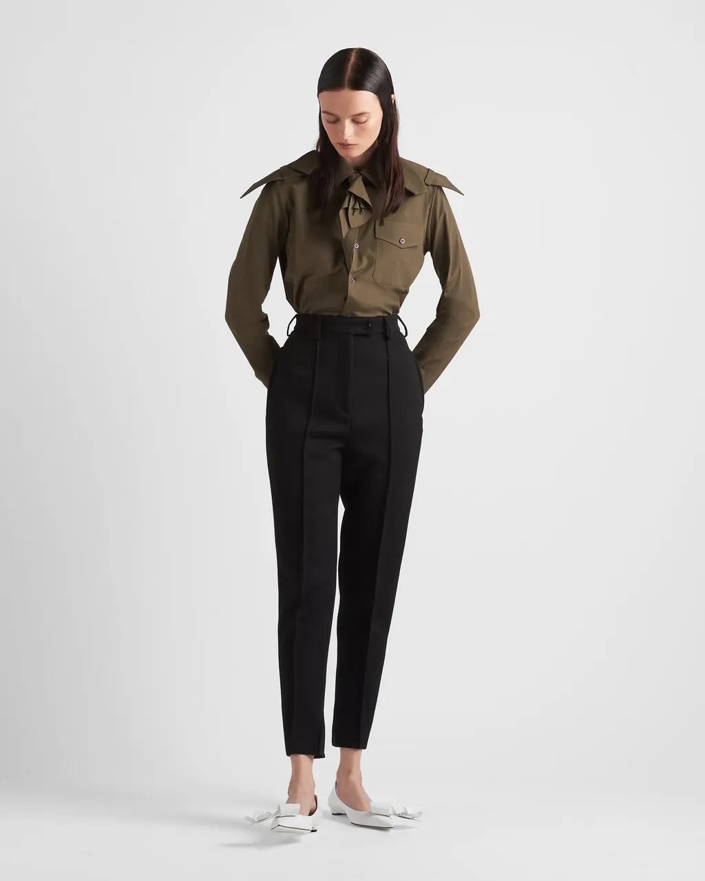 Long-Sleeved Military Shirt