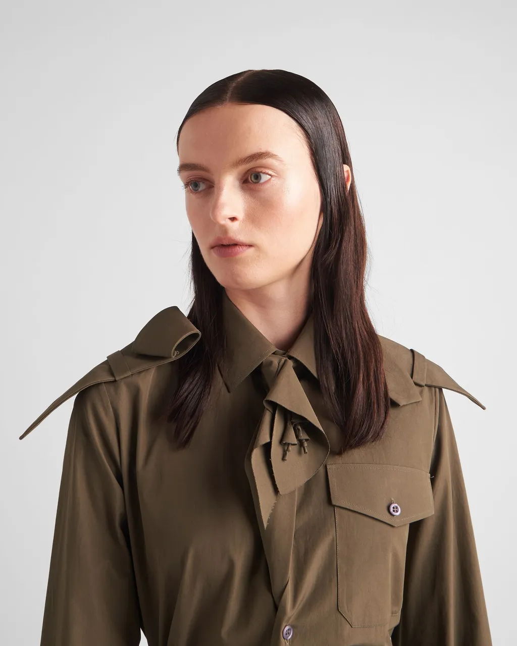 Long-Sleeved Military Shirt