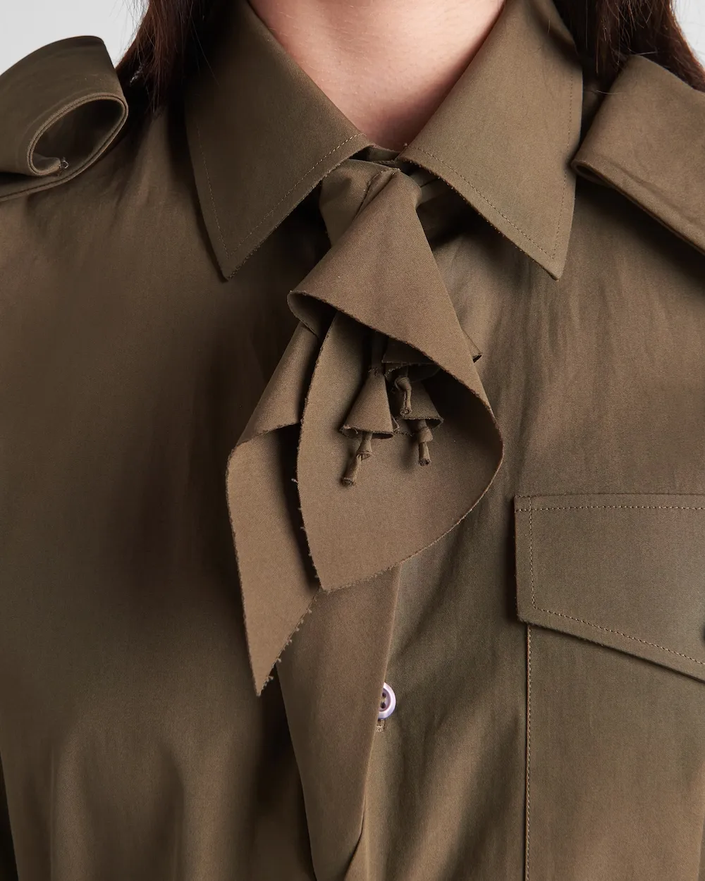 Long-Sleeved Military Shirt