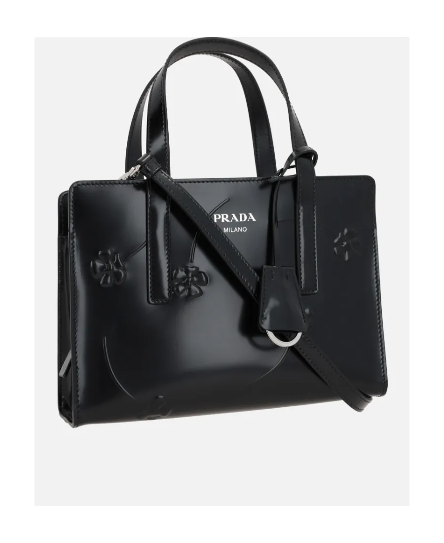 Logo-Printed Zipped Tote Bag