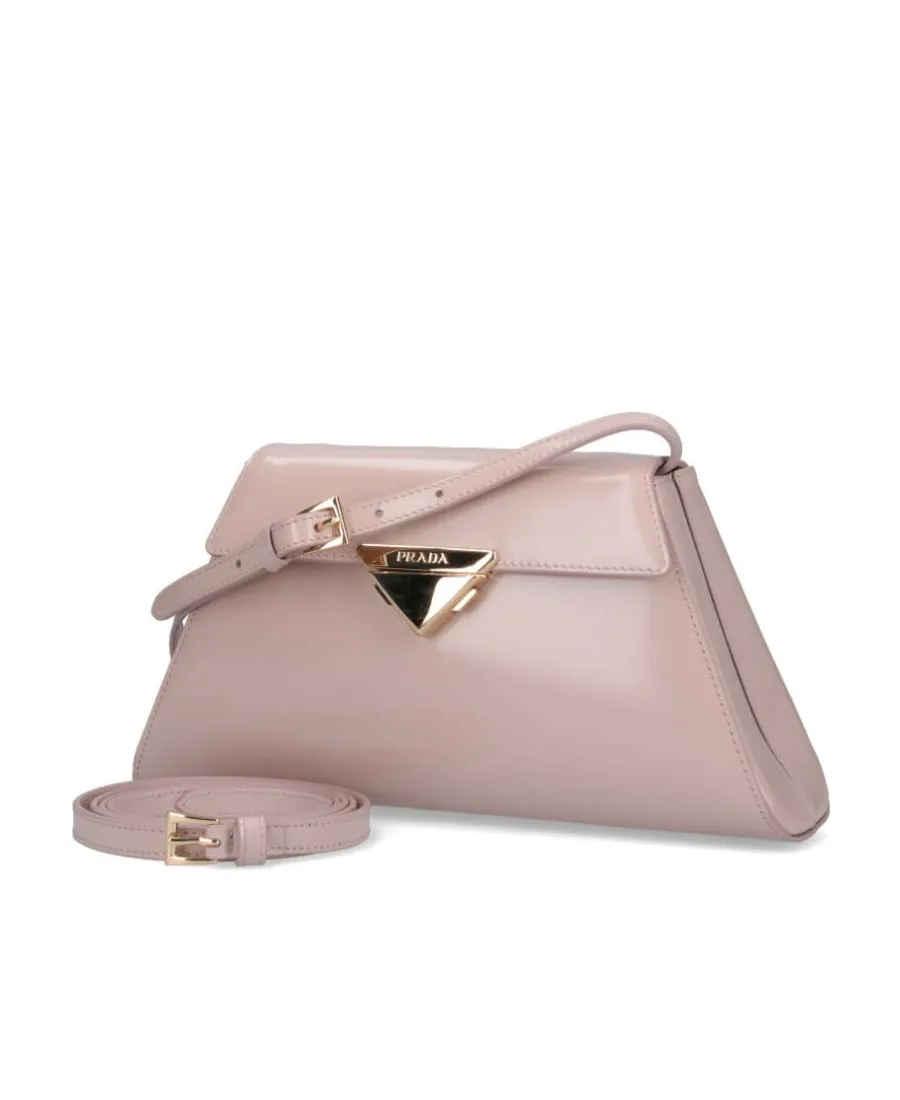 Logo-Buckle Leather Shoulder Bag