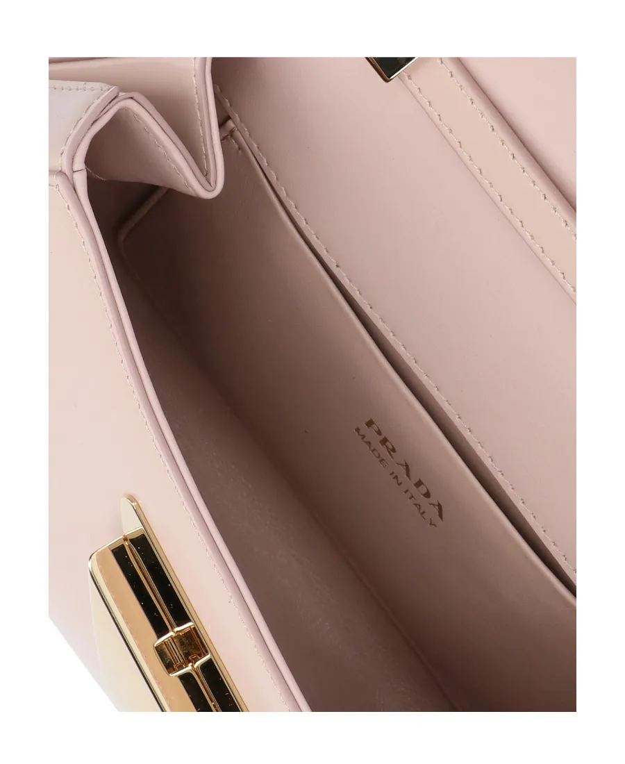 Logo-Buckle Leather Shoulder Bag