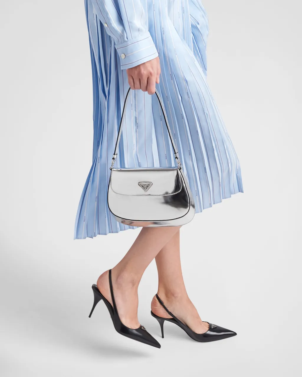 Exposed-Heeled Logo High-Heeled Shoes