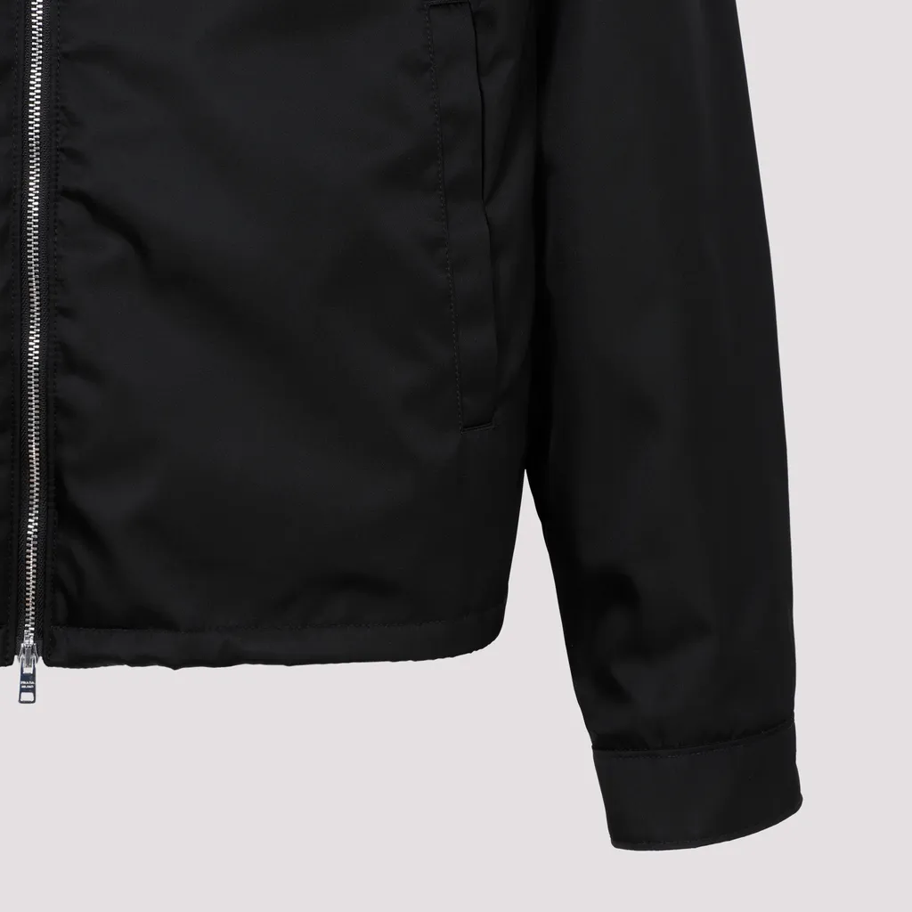 Logo Plaque Zip-Up Jacket