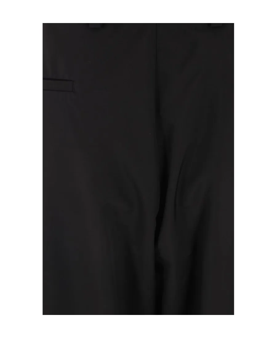 Logo-Patch Wide-Leg Tailored Trousers