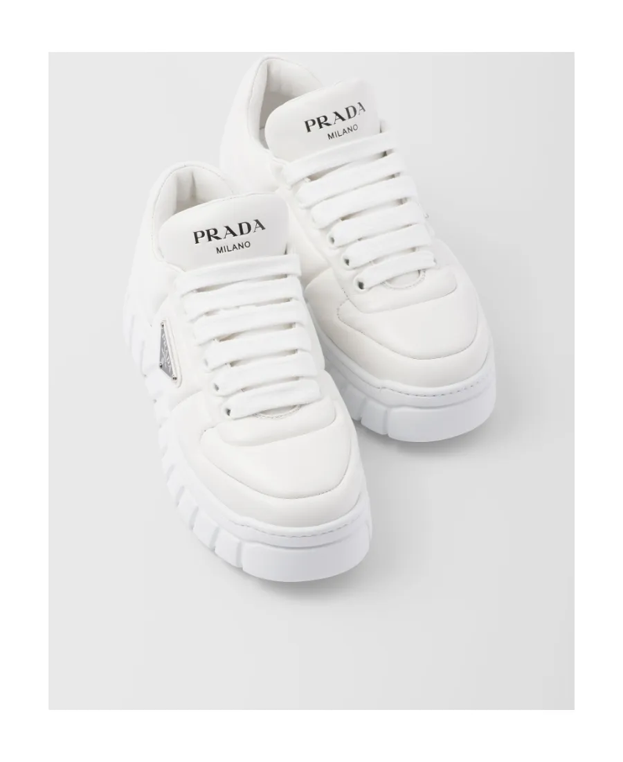 Padded Nappa Leather Sneakers