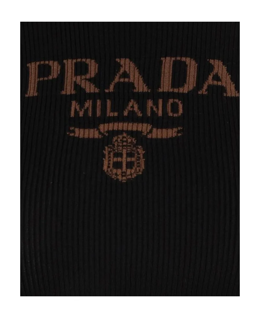 Logo-Print Silk Jumper