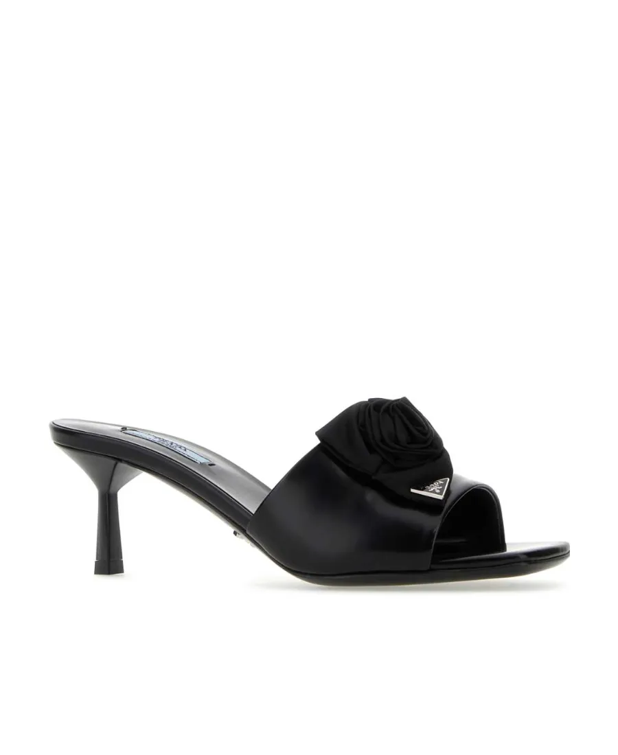 Logo High-Heeled Slippers