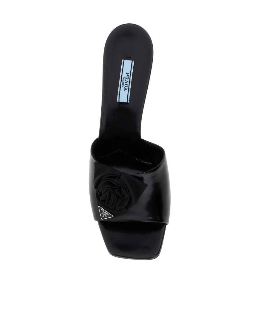 Logo High-Heeled Slippers