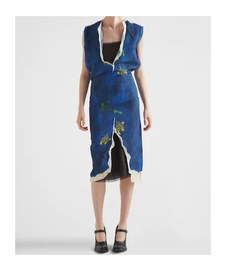 Paper-Based Printed Technical Fabric Dress