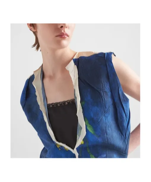 Paper-Based Printed Technical Fabric Dress