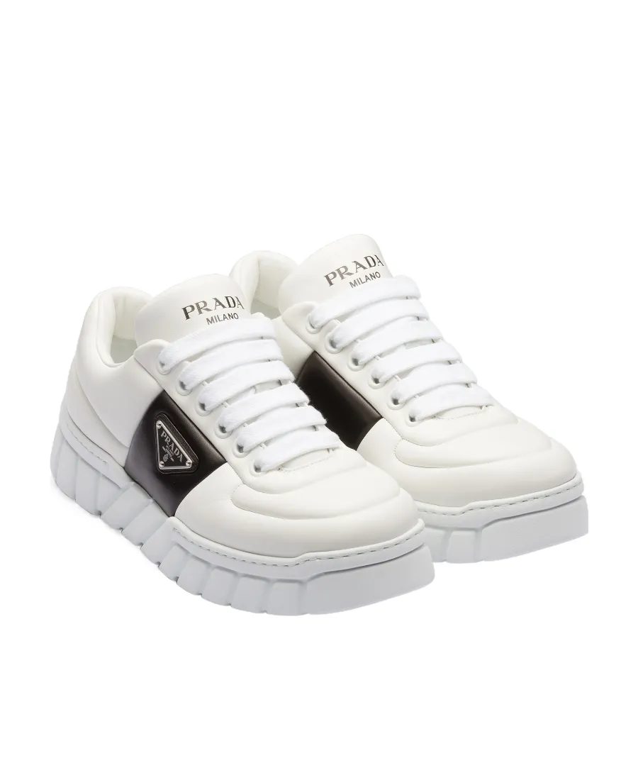 Padded Nappa Leather Sneakers