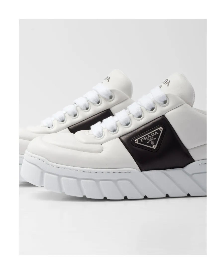 Padded Nappa Leather Sneakers