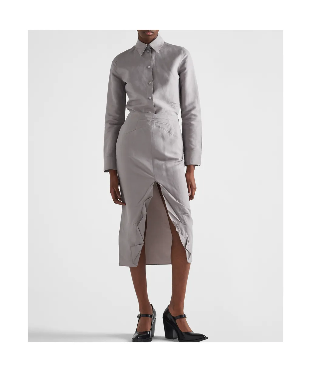 Long-Sleeved Button-Up Shirt