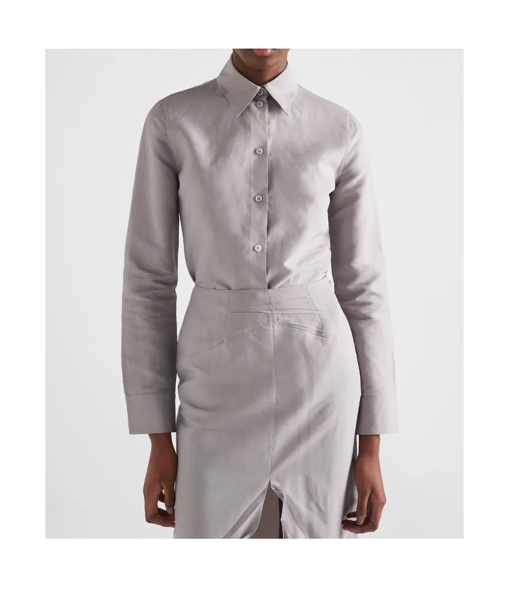 Long-Sleeved Button-Up Shirt