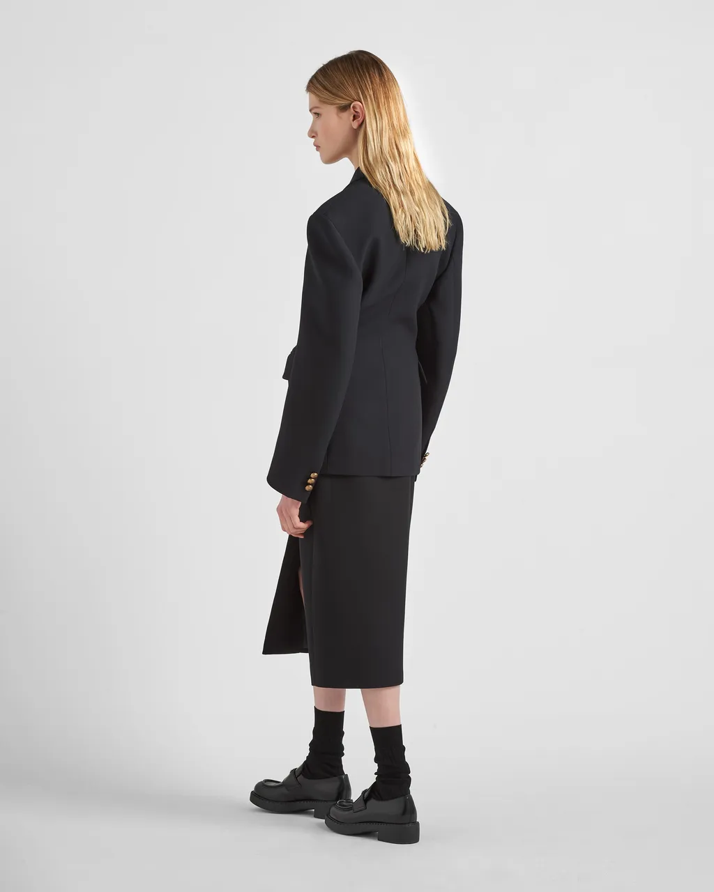 Double Breasted Long Sleeved Blazer