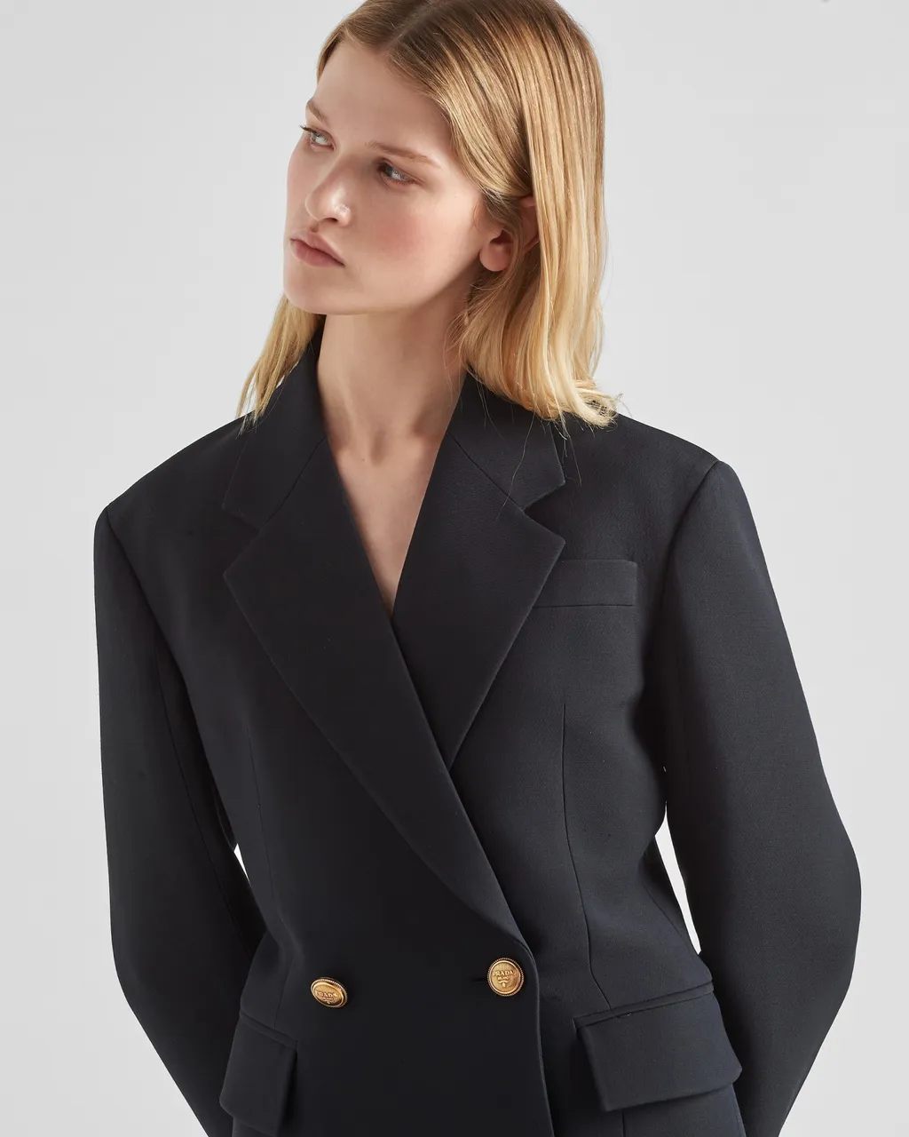 Double Breasted Long Sleeved Blazer