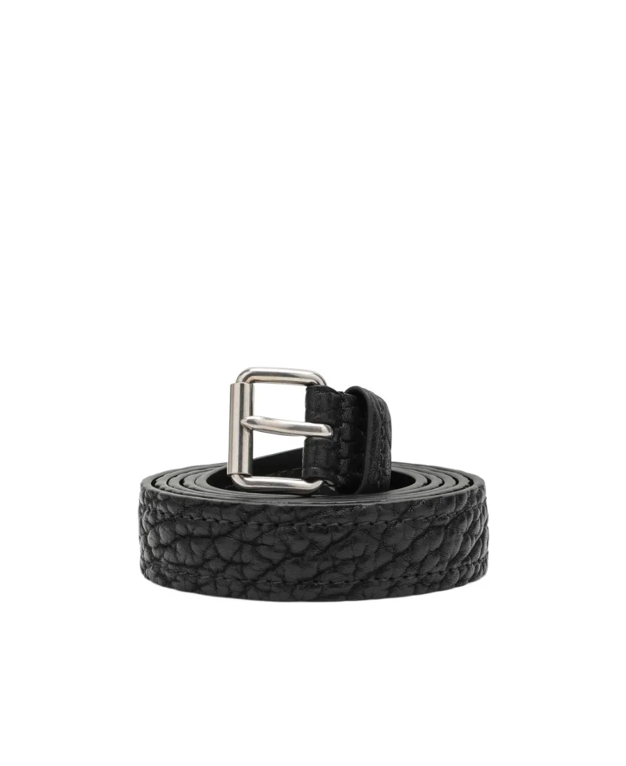 Calf-Leather Textured Belt