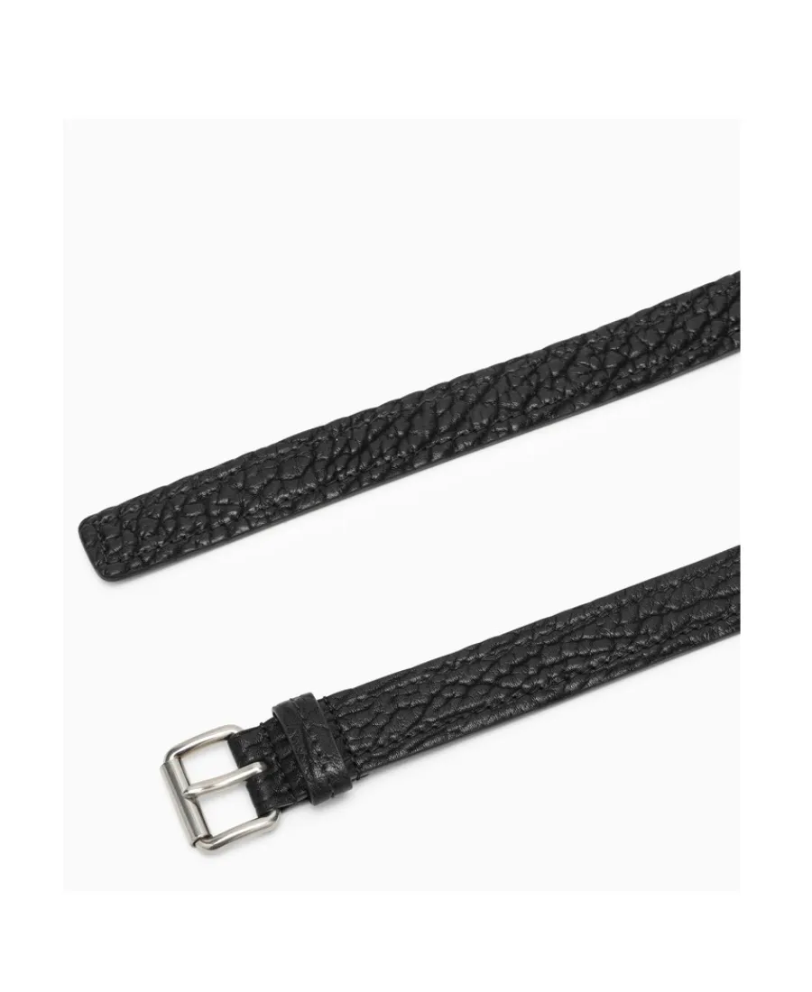 Calf-Leather Textured Belt