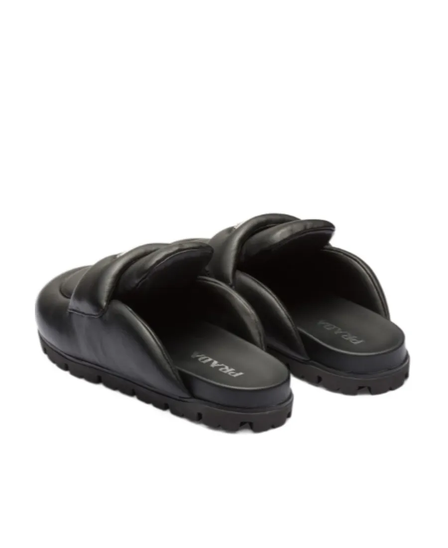 Soft Padded Nappa Leather Sabots