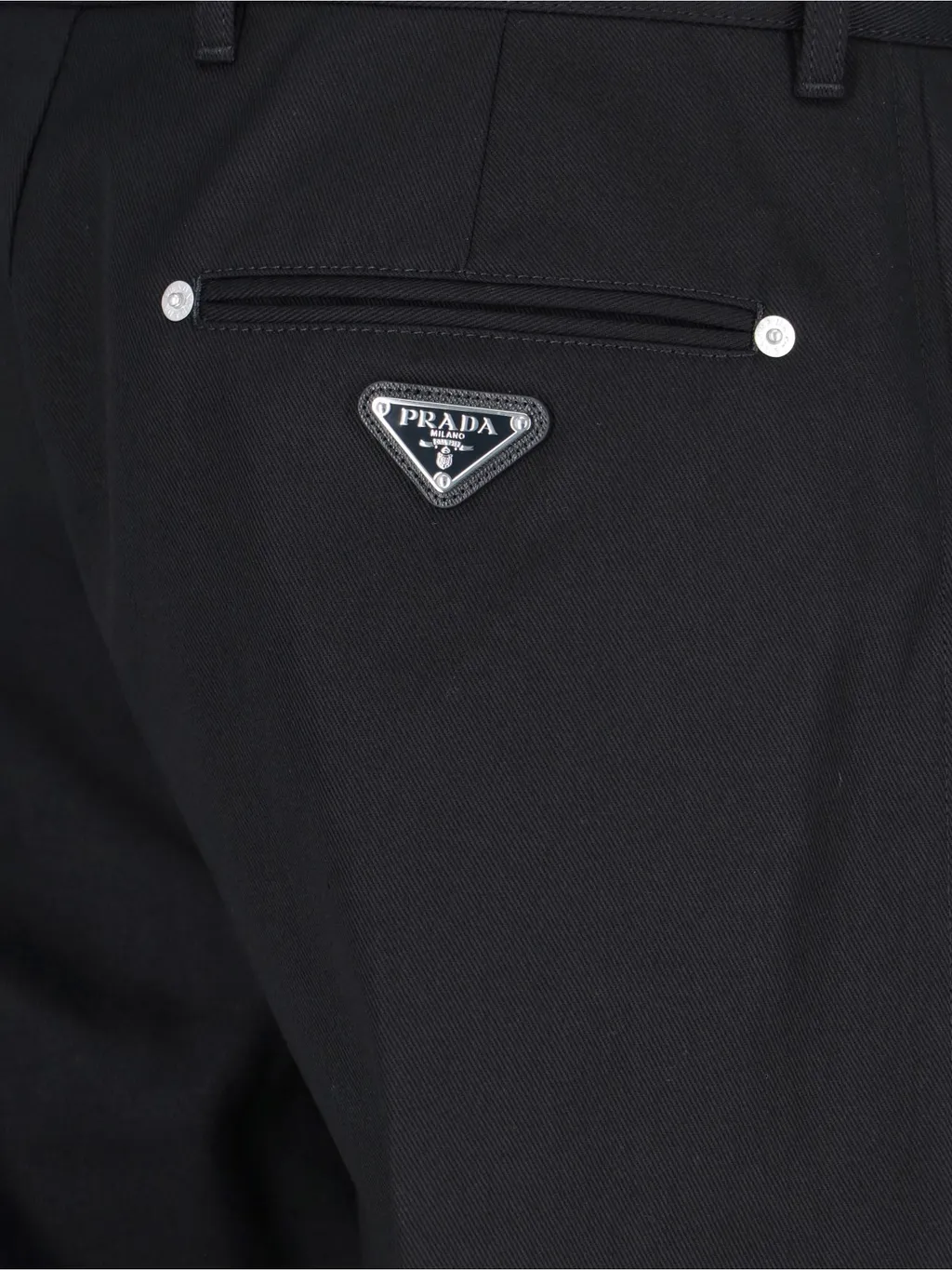 Triangle-Logo Tapered-Leg Jeans
