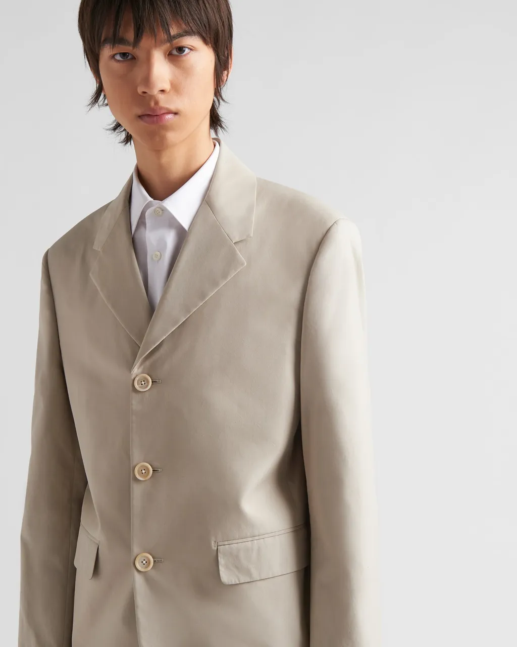 Single-Breasted Long-Sleeved Jacket