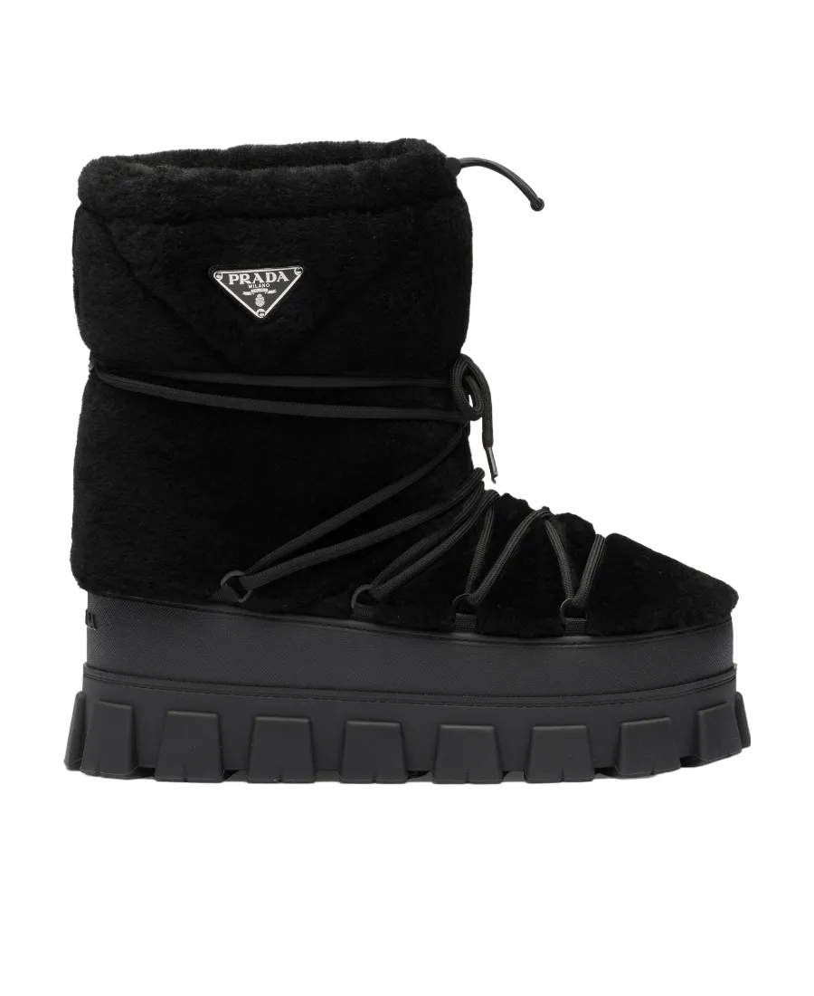 Logo Plaque Ankle Boots
