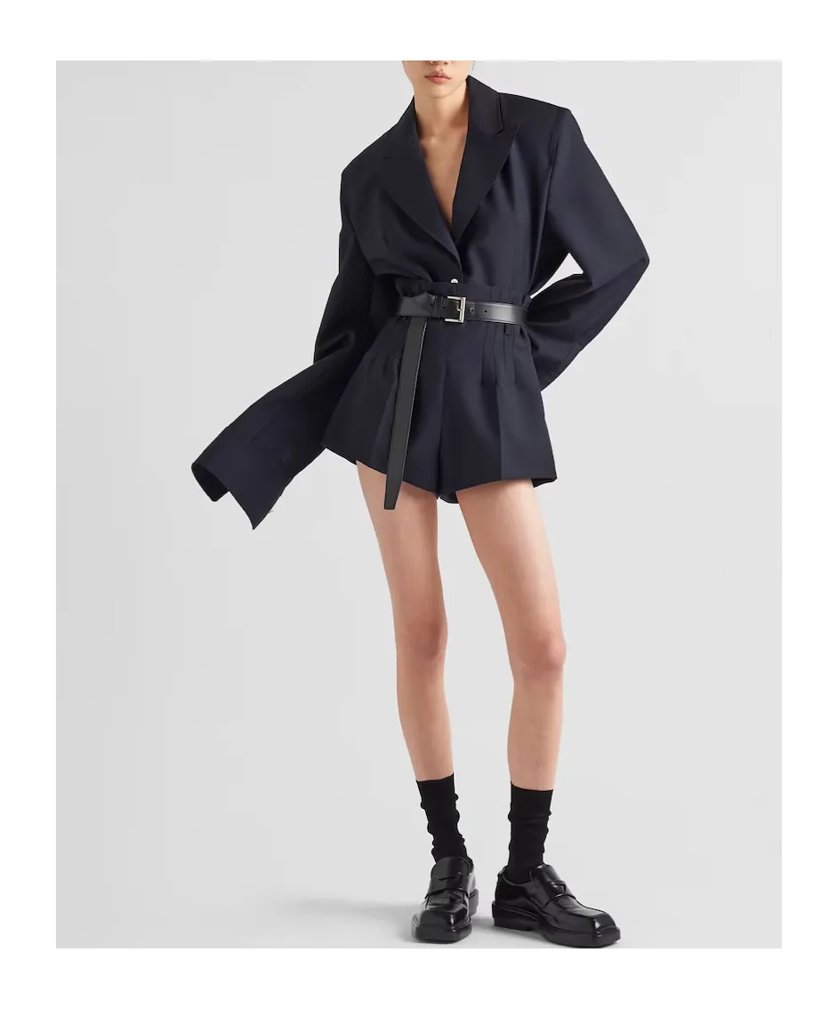 Single-Breasted Belted Shirt Jacket