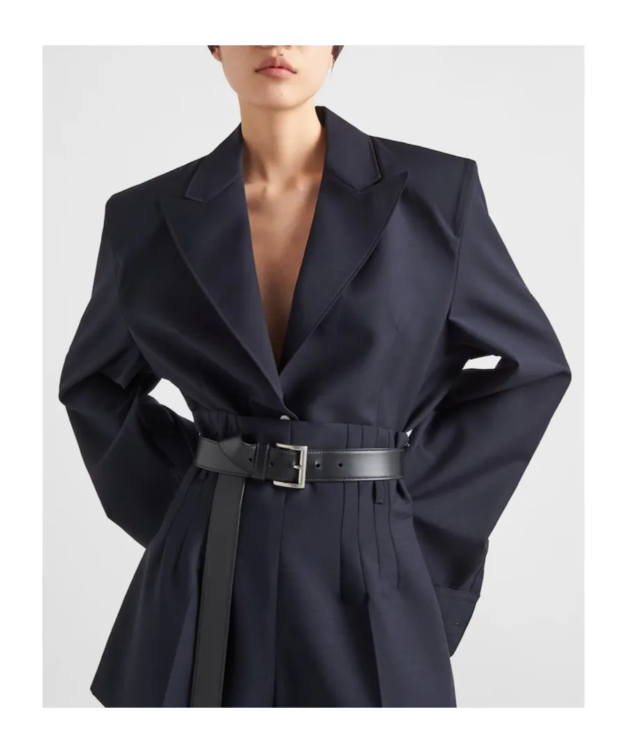 Single-Breasted Belted Shirt Jacket