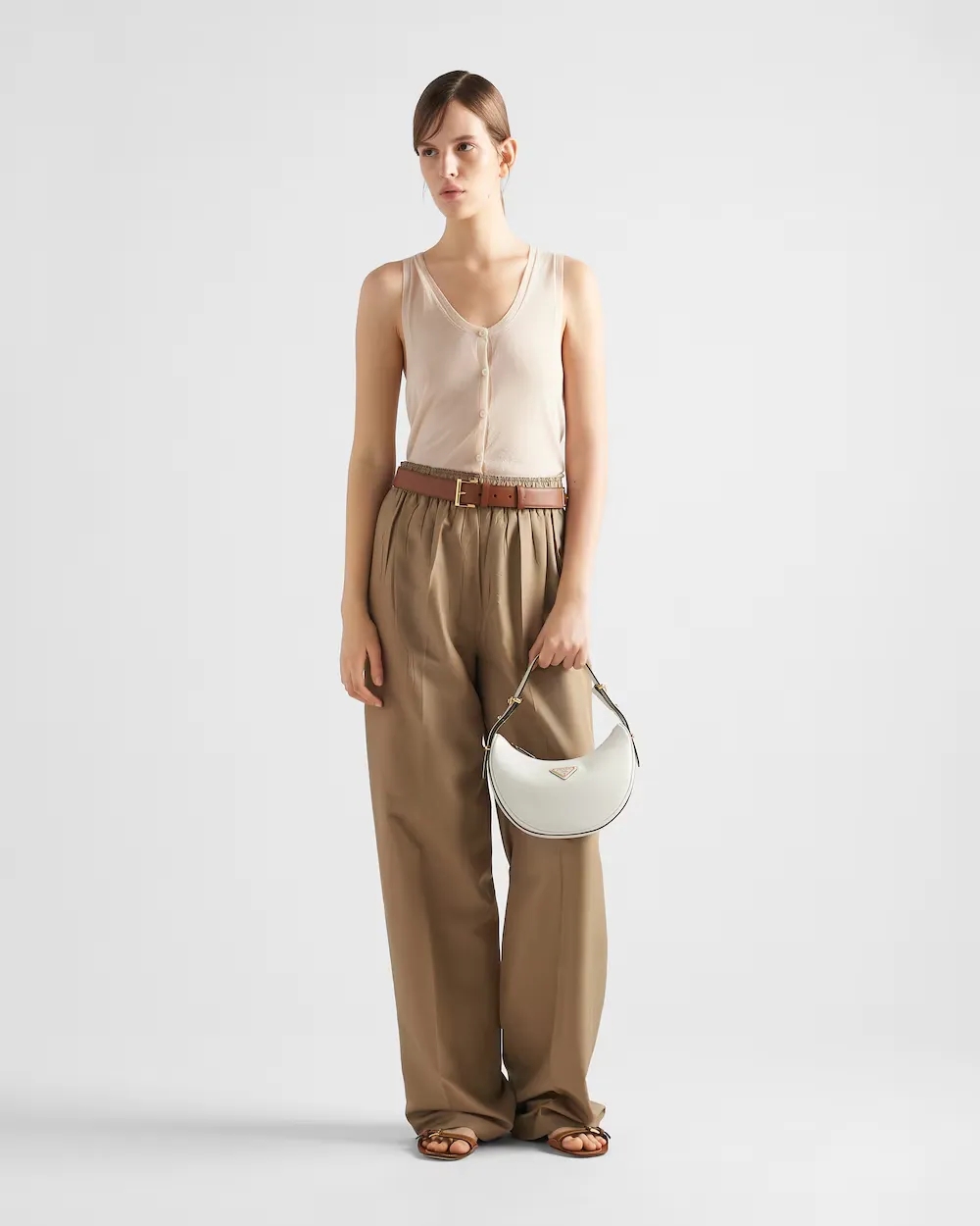V-Neck Buttoned Tank Top