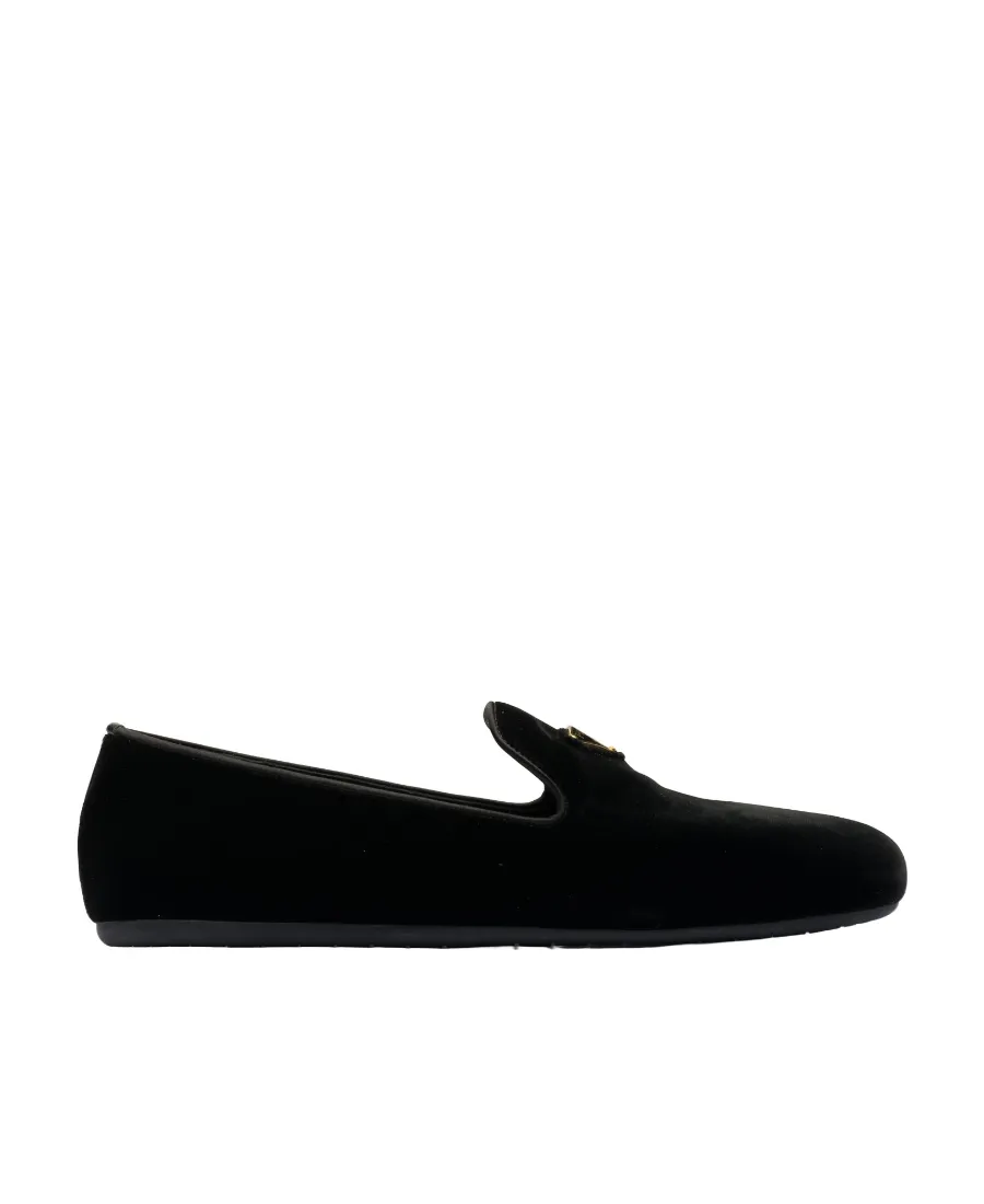 Triangle Logo Slip-On Loafers