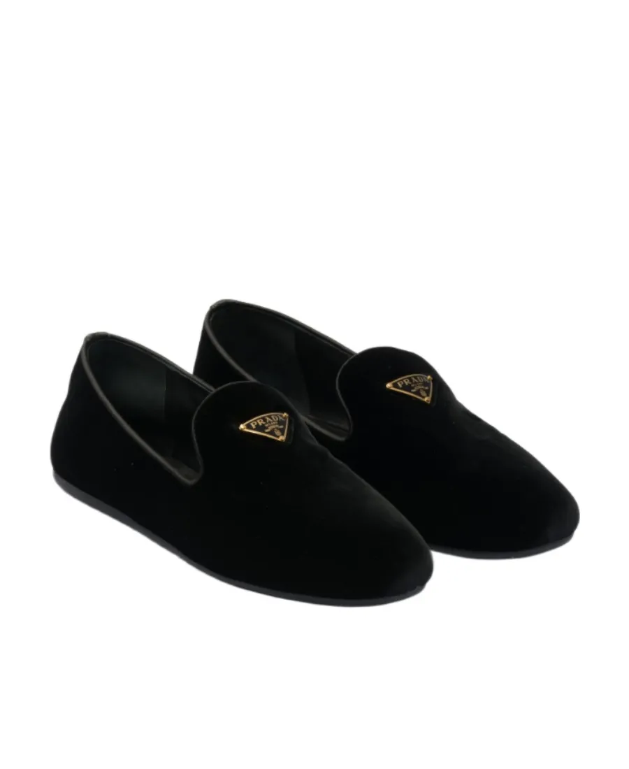 Triangle Logo Slip-On Loafers