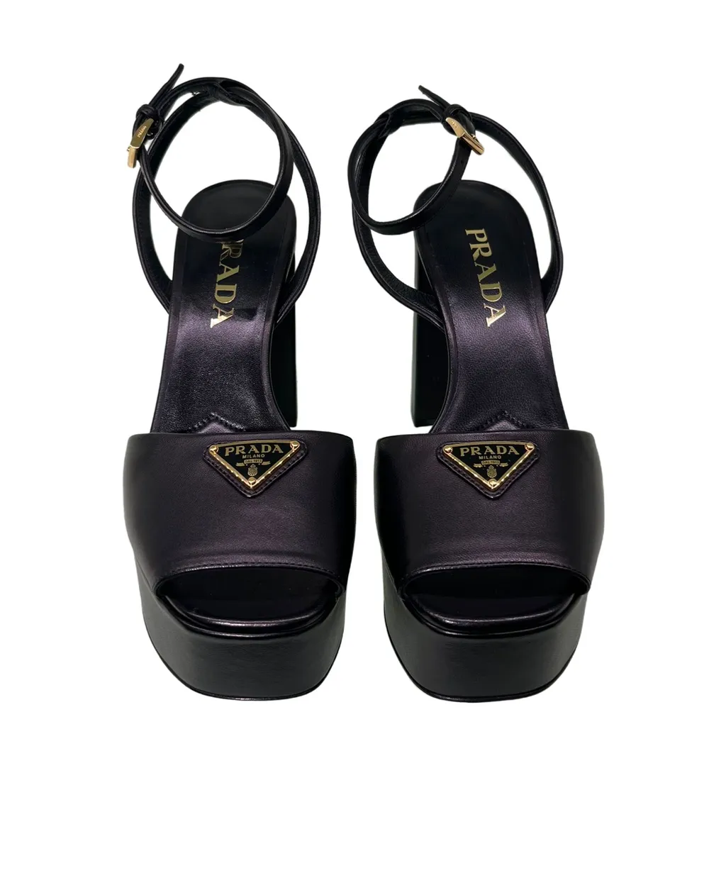 Nappa Leather Platform Sandals