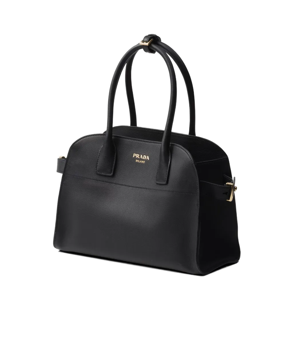 Logo-Lettering Medium Top Handle Bag