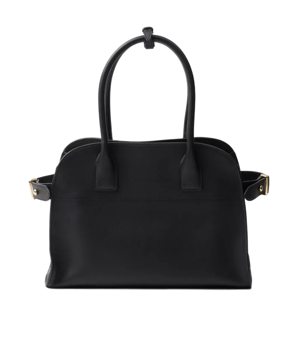 Logo-Lettering Medium Top Handle Bag