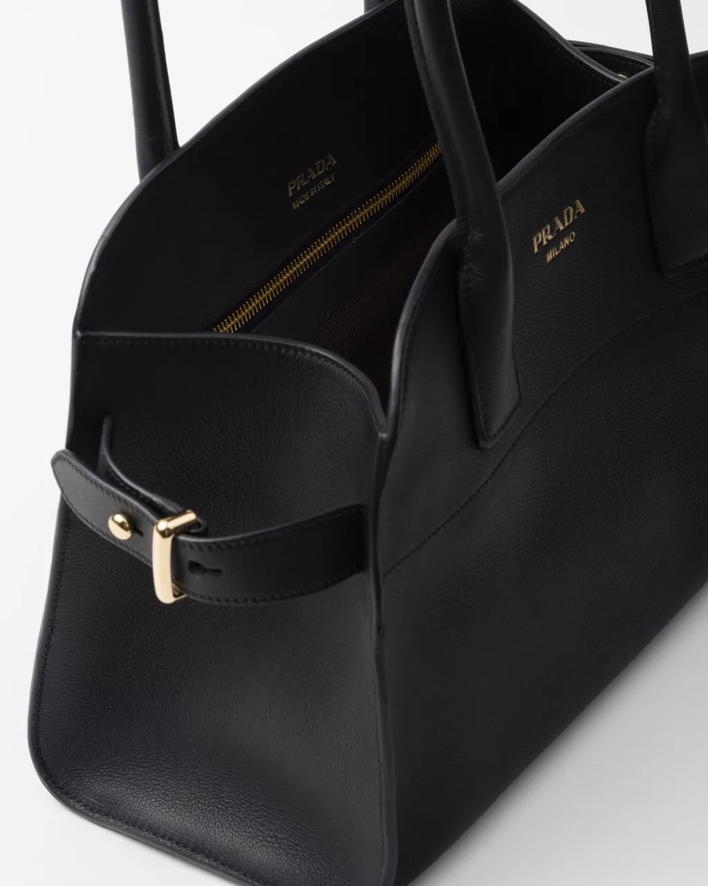 Logo-Lettering Medium Top Handle Bag