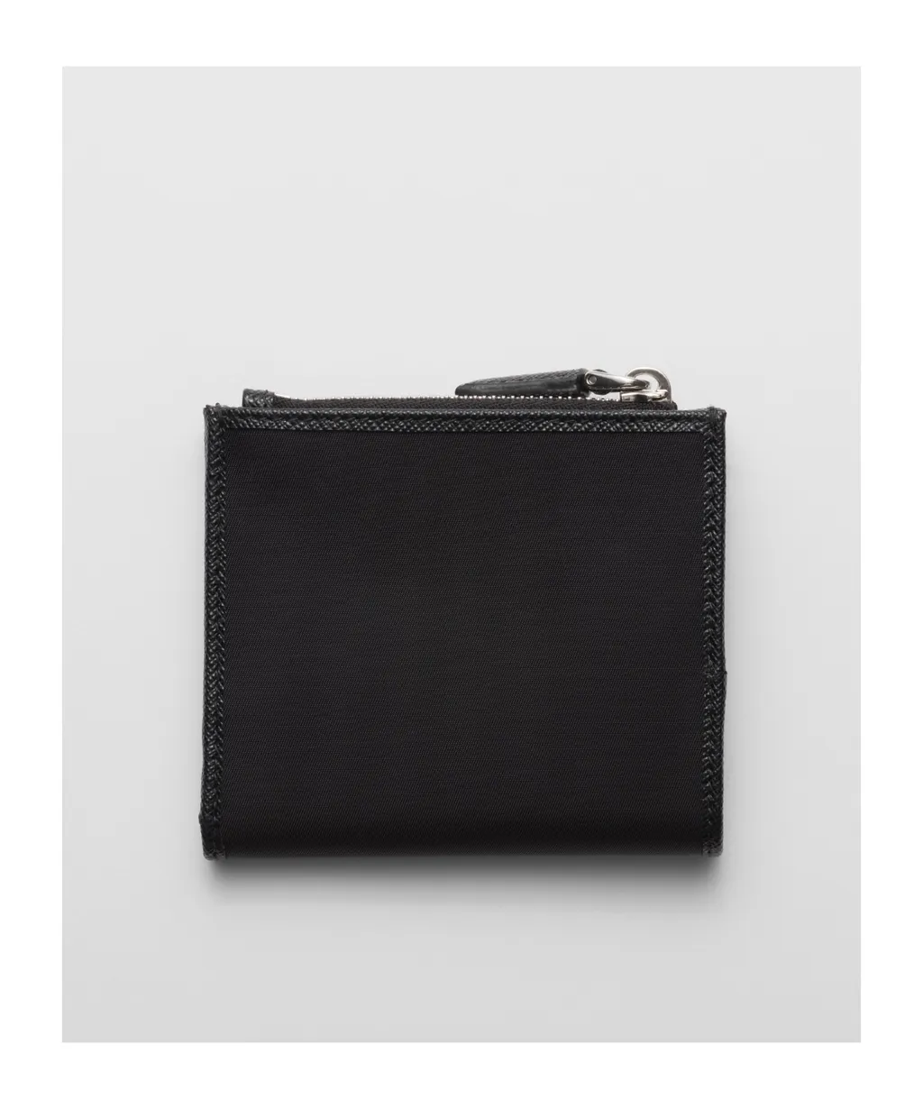 Enamel-Triangle Logo Zipped Wallet