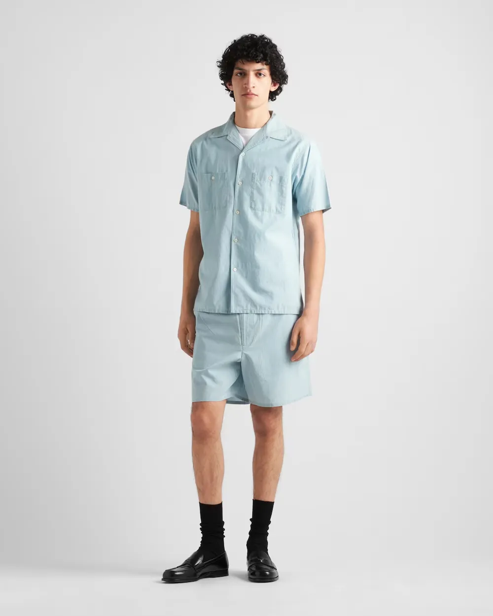 Short-Sleeved Button-Up Shirt
