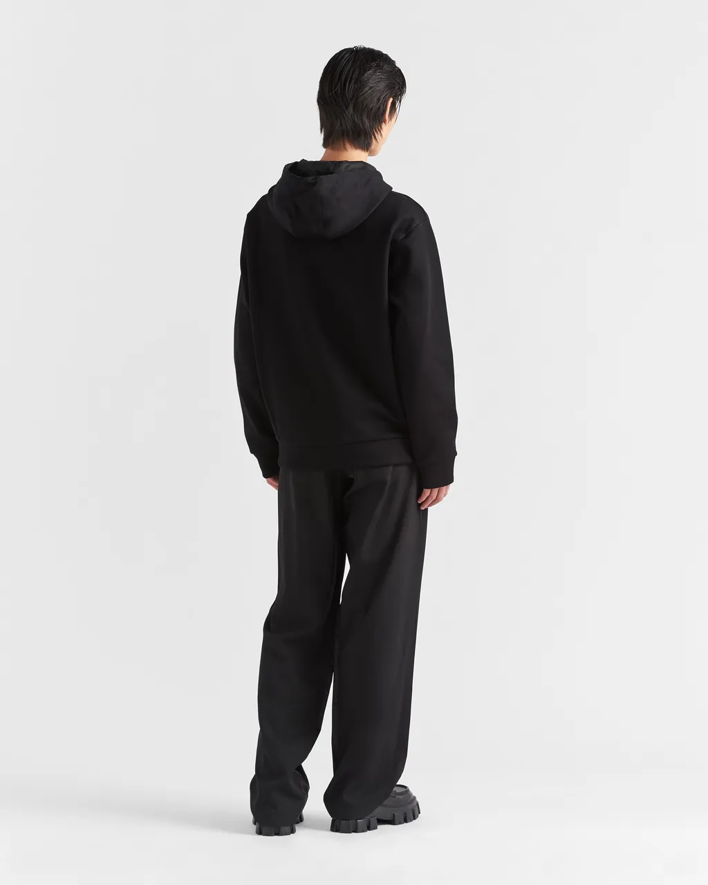 Technical Fabric And Re-Nylon Hoodie