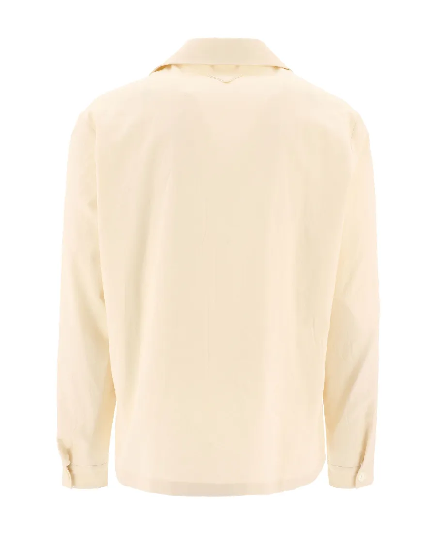 Long-Sleeved Button-Up Jacket