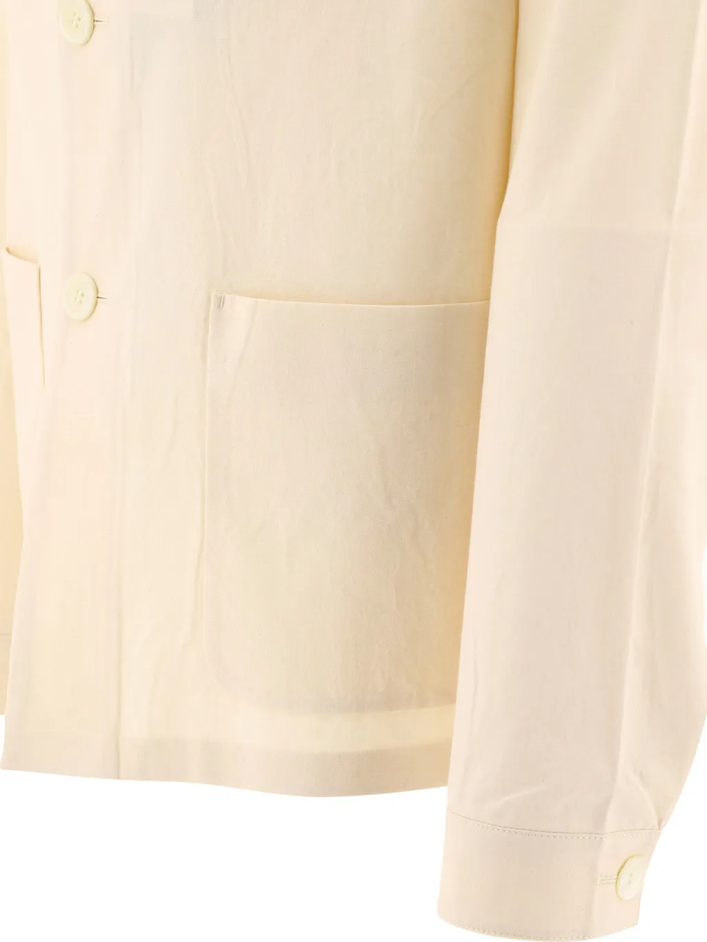 Long-Sleeved Button-Up Jacket