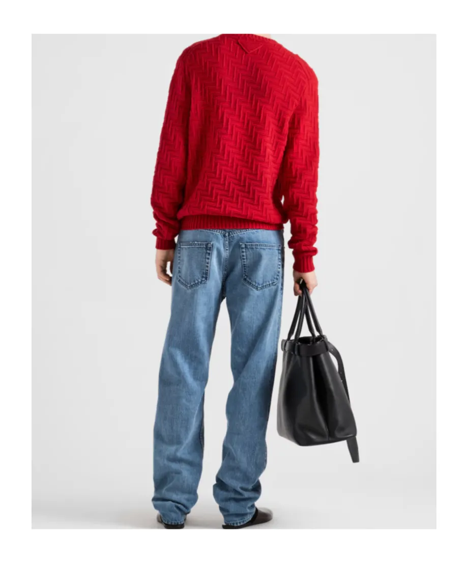 Logo Patch Straight Leg Jeans