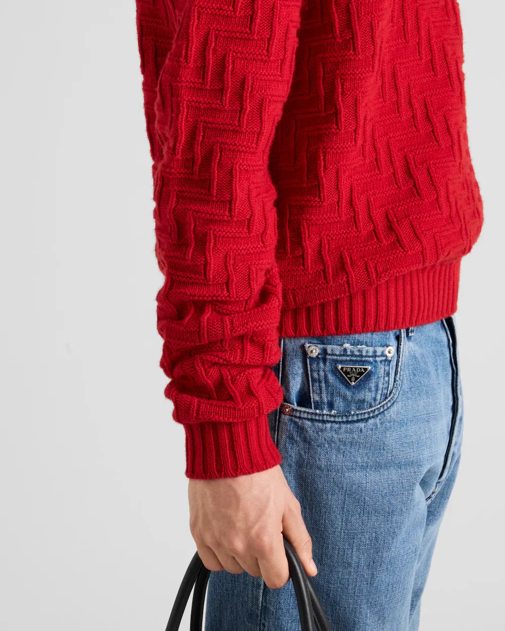 Logo Patch Straight Leg Jeans