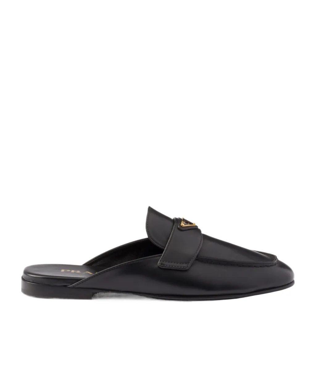Square-Toe Slip-On Mules