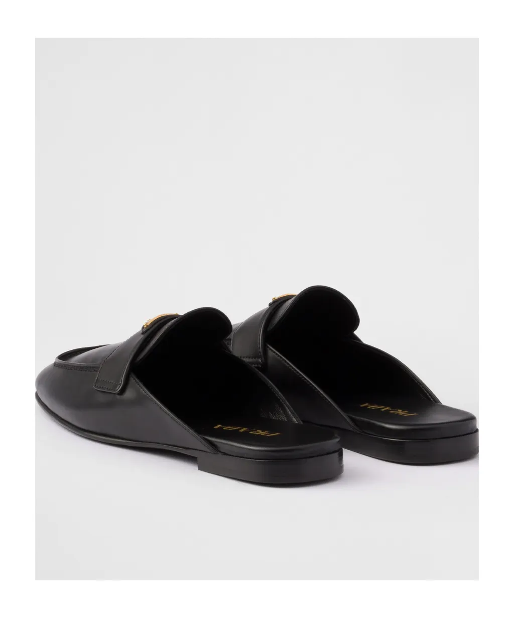 Square-Toe Slip-On Mules