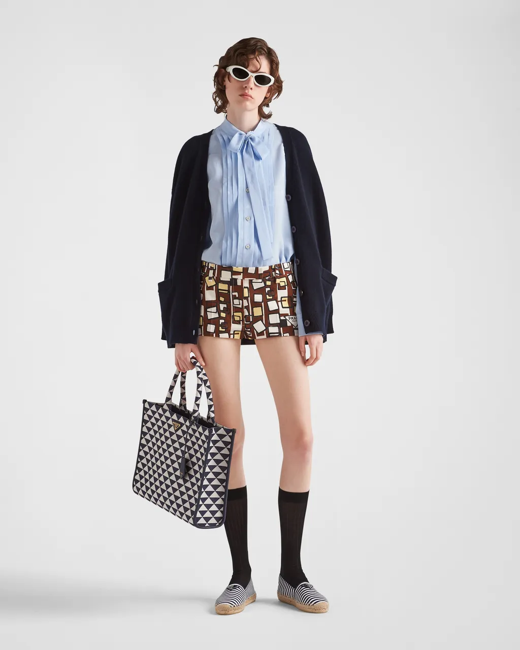 Jacquard Crepe De Chine Blouse