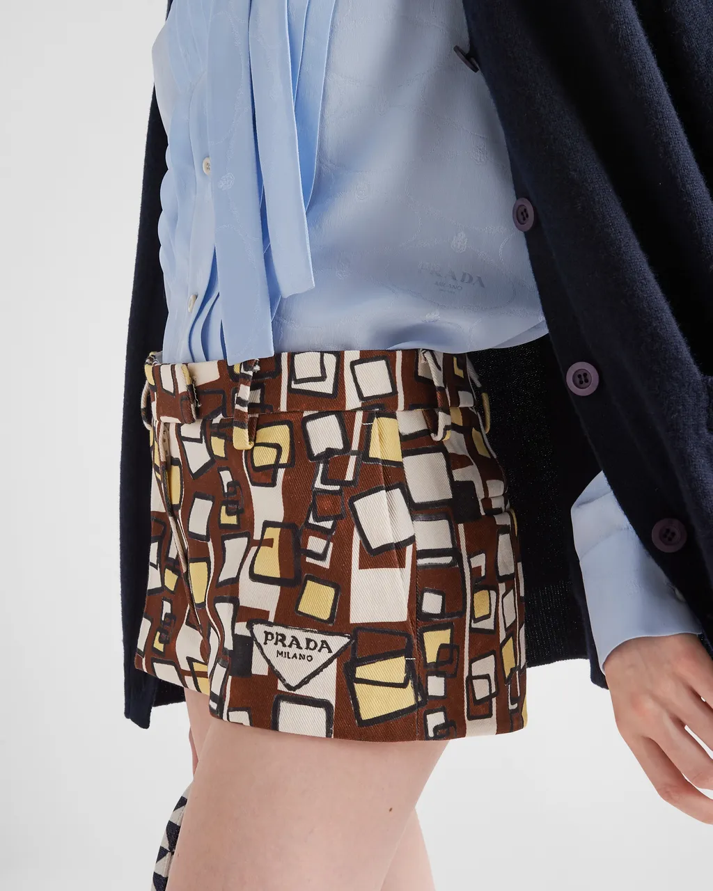 Jacquard Crepe De Chine Blouse