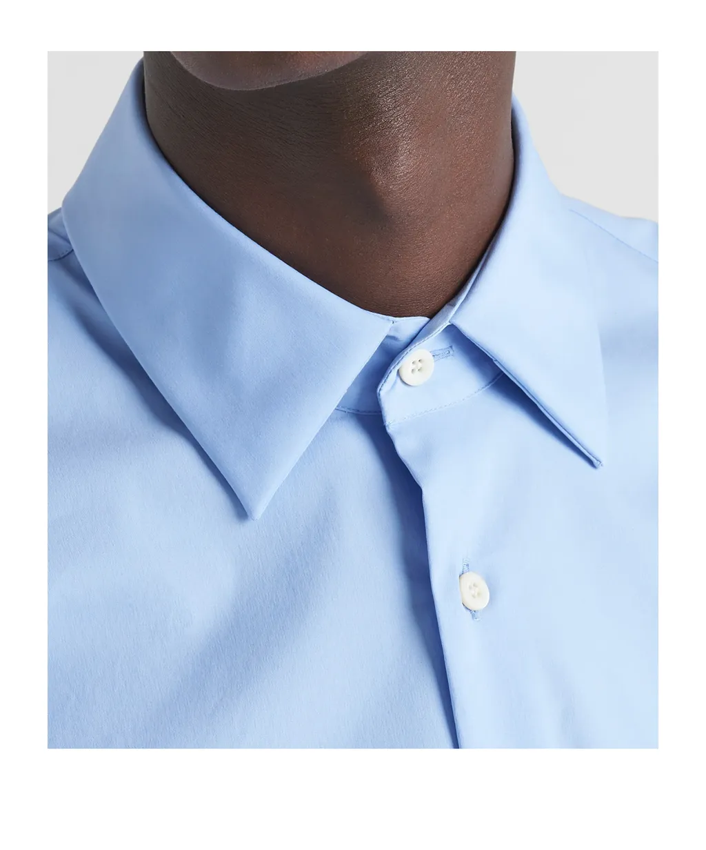 Long Sleeved Curved Hem Shirt