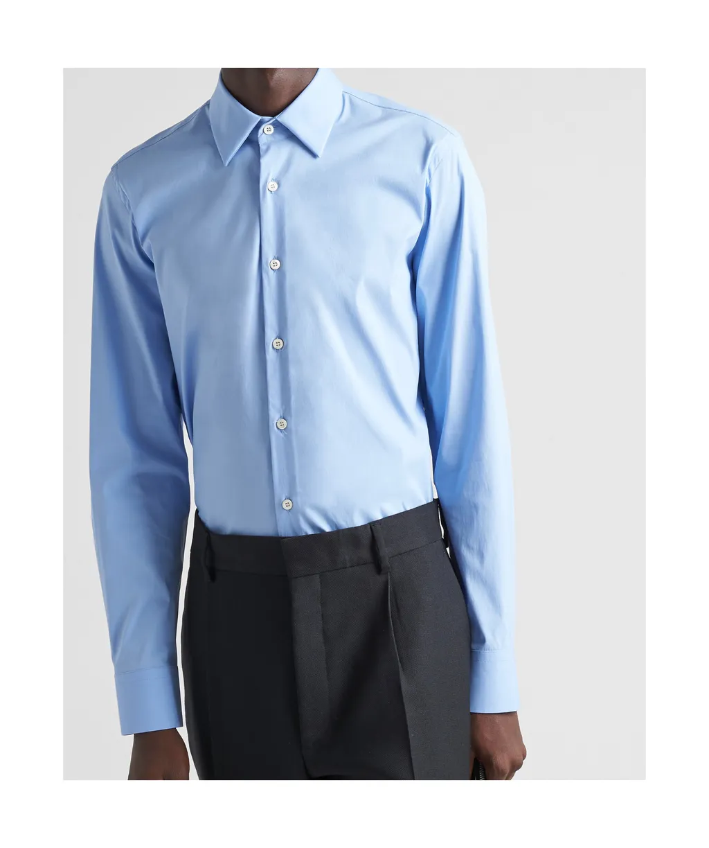 Long Sleeved Curved Hem Shirt